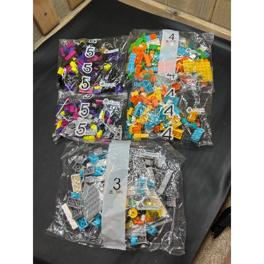 Sealed Lego Bags Mixed Colors & Shapes Assorted Pieces From Unknown Sets